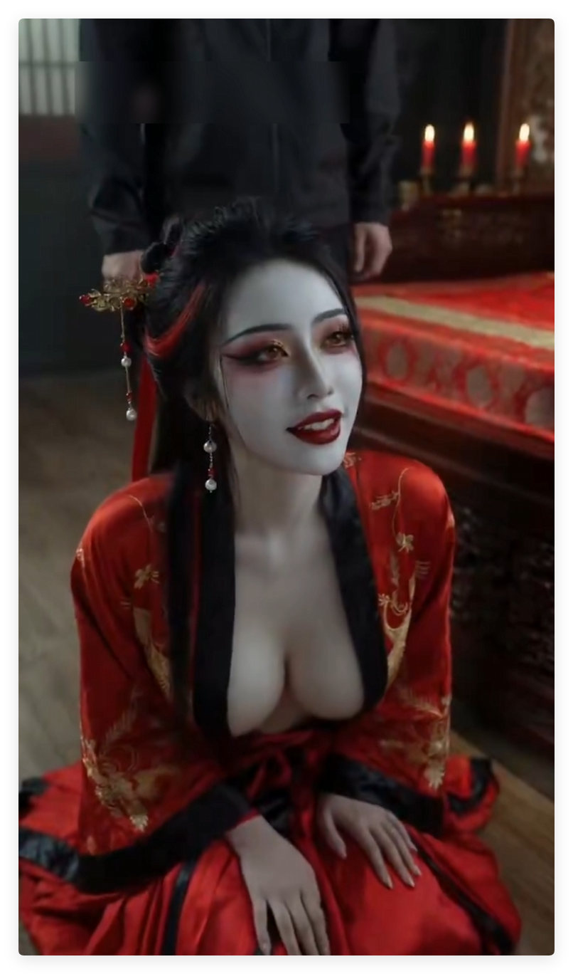 AI真人短剧 女鬼幽魂 梦见美艳女鬼激情！ 动漫视频 预览图