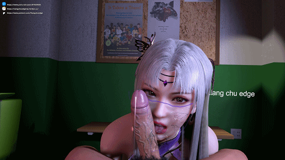 3D动画 VAM Xiang chu edge：小医仙 清纯白发少女贴身情感互动侍奉 动漫视频 预览图