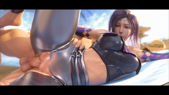 MEGAERA 9月新作：Kaisa Beach 卡莎 性感金发侧入激情爆肏 动漫视频 预览图