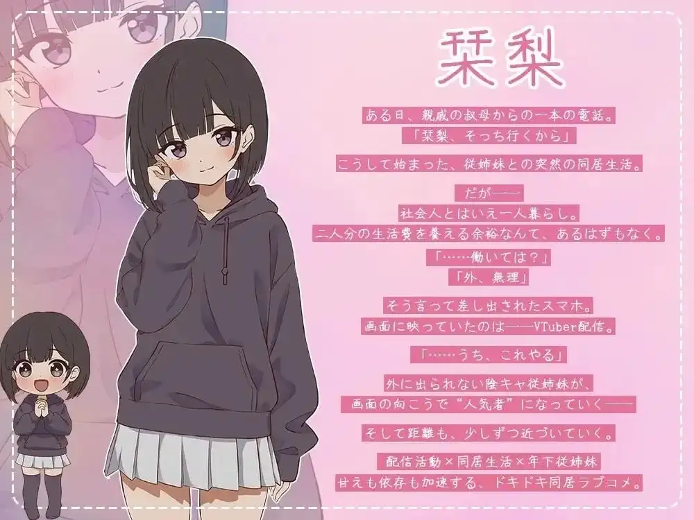 突然同居的表妹似乎要当VTuber.只有我知道的秘密素颜1.0.6 PC端 AI汉化版 预览图