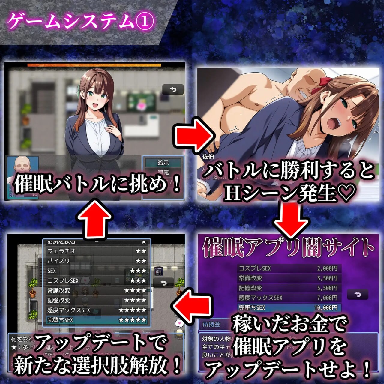 催眠洗脑〜完全堕落办公室篇〜 ▫️ 催眠洗脳〜完堕ちオフィス編〜 ▫️ PC端 AI汉化更新版 预览图