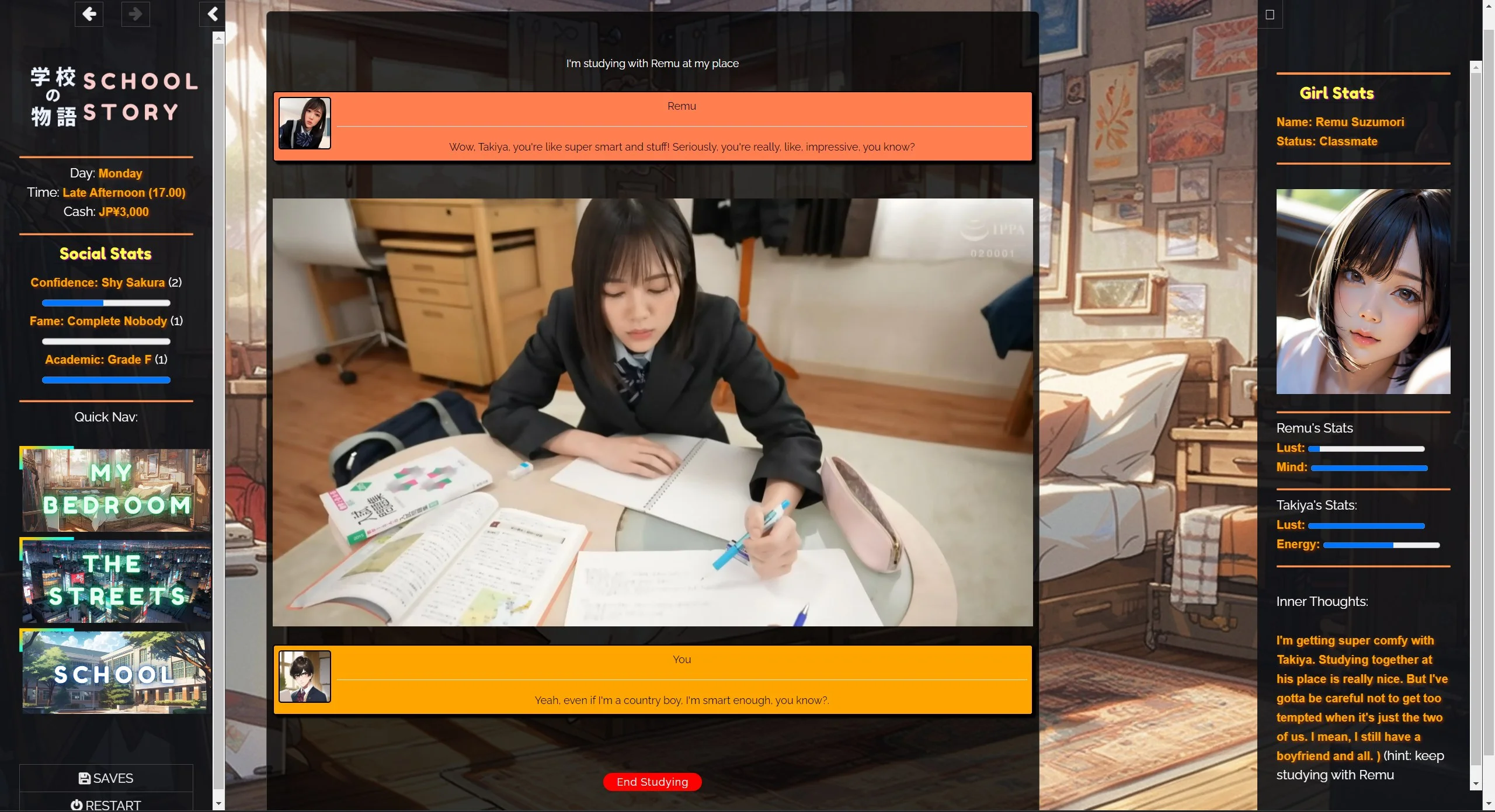 学校の物语 Gakko No Monogatari V0.30 浏览器汉化版 PC端 预览图