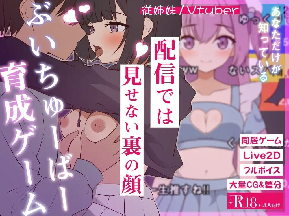 突然同居的表妹似乎要当VTuber—只有我知道的秘密素颜 突然同居した従姉妹はVTuberになるらしい-俺だけが知る秘密の素顔 v1.0.6 PC端 汉化版 预览图