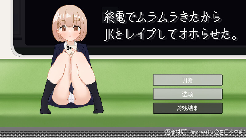 互动SLG/像素动态/断画面 終電でムラムラきたからJKをレイプしてオホらせた。V24.11.14 机翻汉化 PC端 AI汉化版 预览图