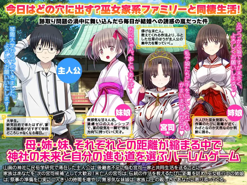 今天该释放情节哪个洞穴呢？我们家的神社正在招募上门女婿！今日はどの穴に出すぅ? う PC端 AI汉化更新版 预览图
