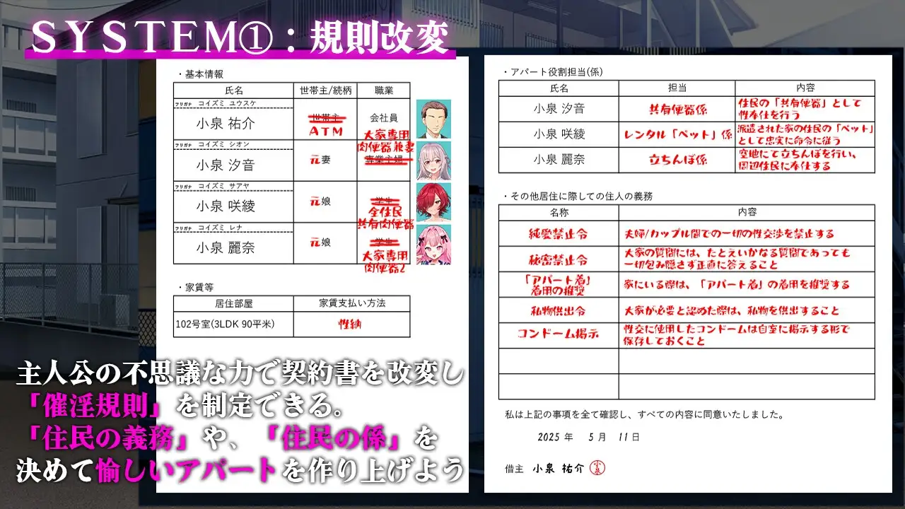 催淫公寓～ 催淫アパート～催淫居住規則による住民支配～ ver.1.04 PC端 AI汉化版 预览图