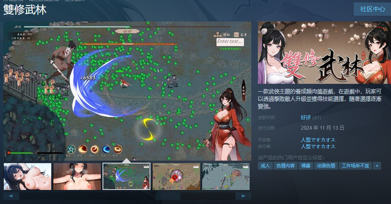 无双武林（雙修武林）V241211 STEAM官中-国语完整版本 PC端 官中完整版 预览图
