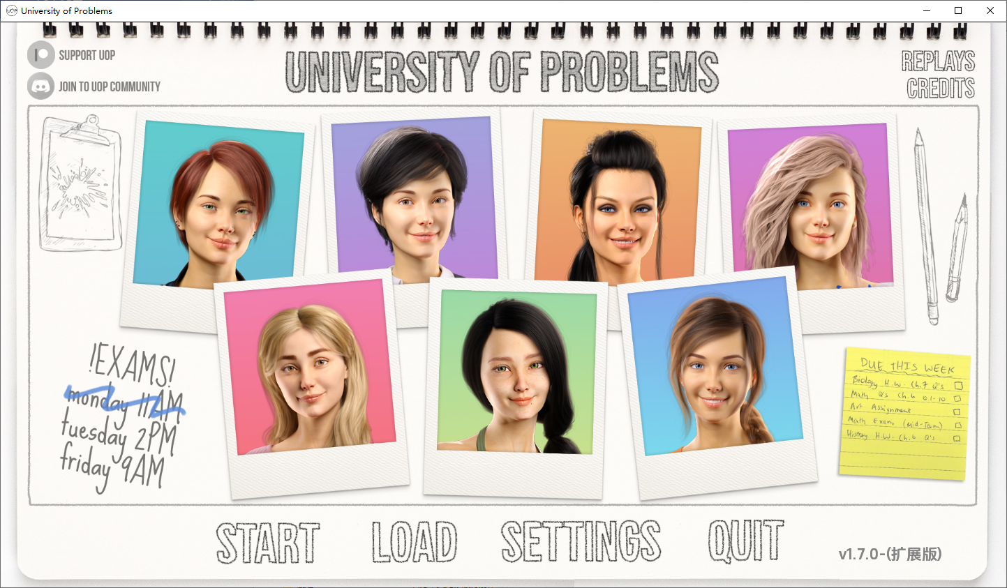 问题大学 学院情缘 University of Problems v1.7.0 Extended 双端 汉化版 预览图