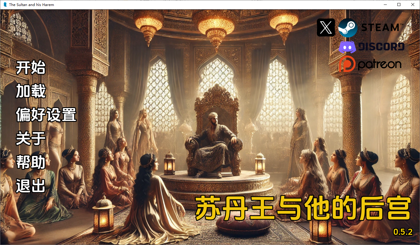 苏丹和他的后宫 The Sultan and His 多角色关系 v0.5.2 PC端 AI汉化版 预览图